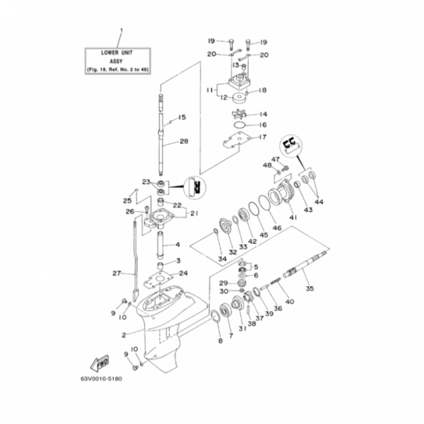 Сальник 15FMH - 16050 горизонтального вала 17х30х6 T15P (16 - 44)