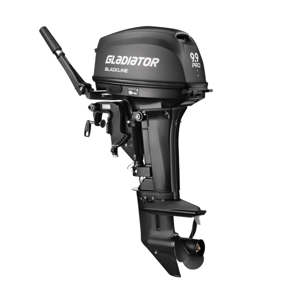 Лодочный мотор Gladiator (Гладиатор) G 9.9 PRO FHS BLACKLINE | Мототека
